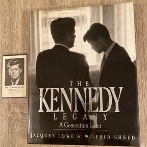 The Kennedy Legacy: A Generation Later 1988 Hardcover Book JFK Photo Prayer Card